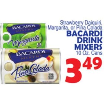 Bravo Supermarkets Bacardi drink mixers offer