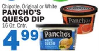 Bravo Supermarkets Pancho's queso dip offer