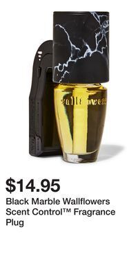 Bath & Body Works Black marble wallflowers scent control™ fragrance plug offer