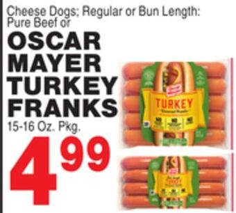 Bravo Supermarkets Oscar mayer turkey franks offer