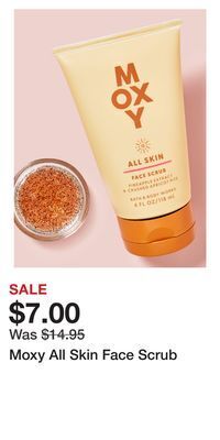 Bath & Body Works Moxy all skin face scrub offer