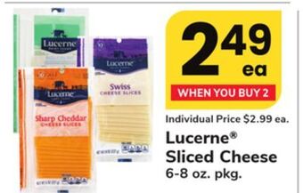 ACME Lucerne® sliced cheese offer