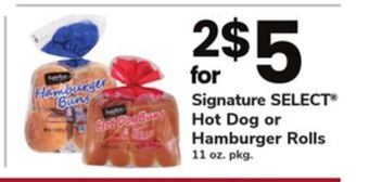 ACME Signature select® hot dog or hamburger rolls offer