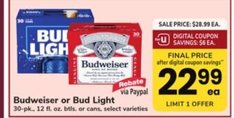 ACME Budweiser or bud light offer