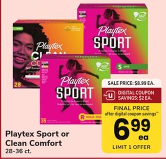 ACME Playtex sport or clean comfort offer