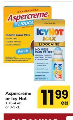 ACME Aspercreme or icy hot offer