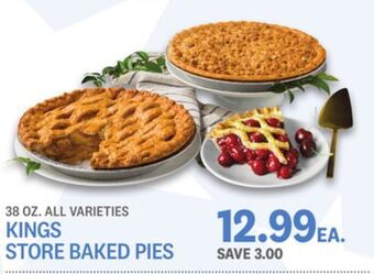 Kings Food Markets Kings store baked pies offer