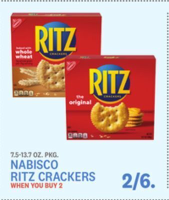 Kings Food Markets Nabisco ritz crackers offer