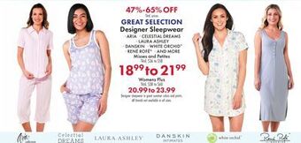 Boscov's Designer sleepwear offer