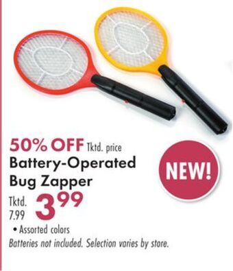 Boscov's Battery-operated bug zapper offer