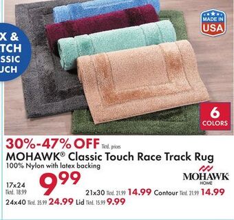 Boscov's Mohawk® classic touch race track rug offer