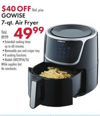 Boscov's Gowise 7-qt. air fryer offer