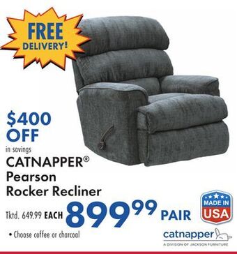Boscov's Catnapper® pearson rocker recliner offer