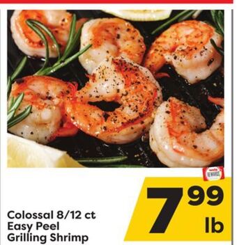 Weis Markets Colossal 8/12 ct easy peel grilling shrimp offer
