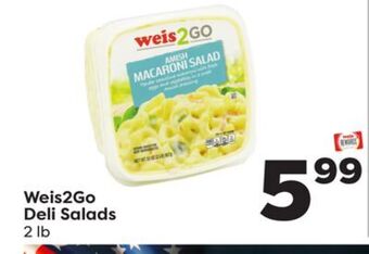Weis Markets Weis2go deli salads offer