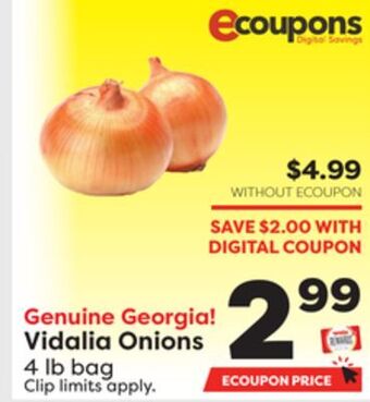 Weis Markets Vidalia onions offer