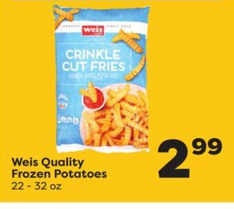 Weis Markets Weis quality frozen potatoes offer