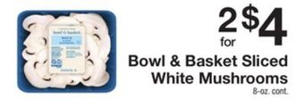 The Fresh Grocer Sliced white mushrooms offer