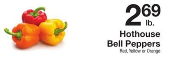 The Fresh Grocer Hothouse bell peppers offer