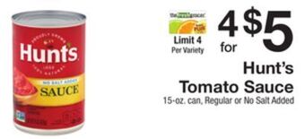 The Fresh Grocer Tomato sauce offer