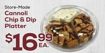 DeCicco & Sons Cannoli chip & dip platter offer