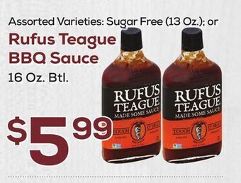 DeCicco & Sons Rufus teague bbq sauce offer