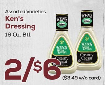 DeCicco & Sons Ken's dressing offer