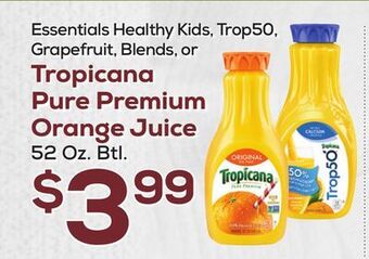 DeCicco & Sons Tropicana pure premium orange juice offer