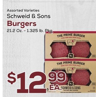 DeCicco & Sons Schweid & sons burgers offer