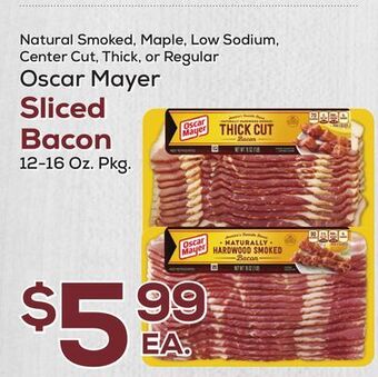 DeCicco & Sons Oscar mayer sliced bacon offer