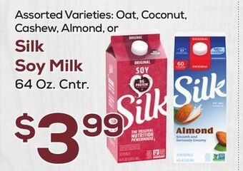 DeCicco & Sons Silk soy milk offer