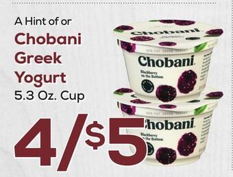 DeCicco & Sons Chobani greek yogurt offer