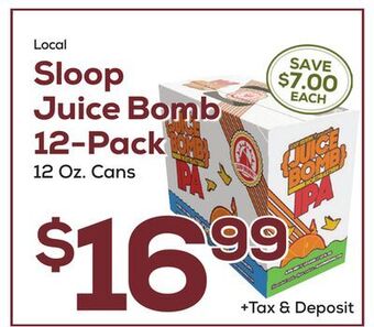 DeCicco & Sons Sloop juice bomb 12-pack offer