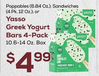 DeCicco & Sons Yasso greek yogurt bars 4-pack offer