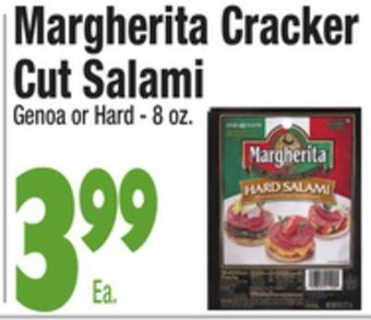 King Kullen Margherita cracker cut salami offer