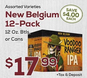 DeCicco & Sons New belgium 12-pack offer