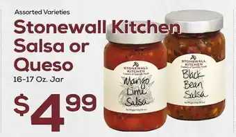 DeCicco & Sons Stonewall kitchen salsa or queso offer