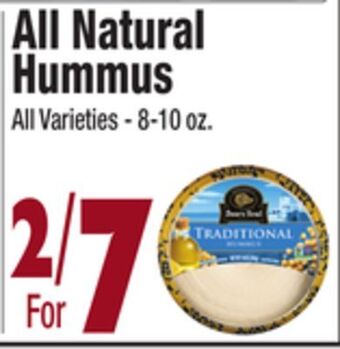 King Kullen All natural hummus offer