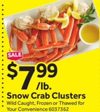 Stop&Shop Snow crab clusters offer