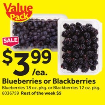 Stop&Shop Blueberries or blackberries offer