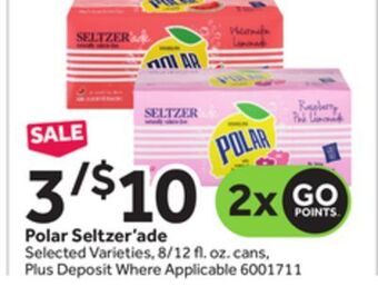Stop&Shop Polar seltzer' ade offer