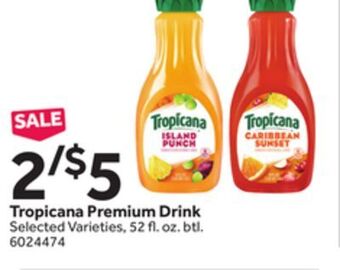 Stop&Shop Tropicana premium drink offer