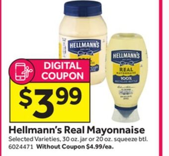 Stop&Shop Hellmann's real mayonnaise offer