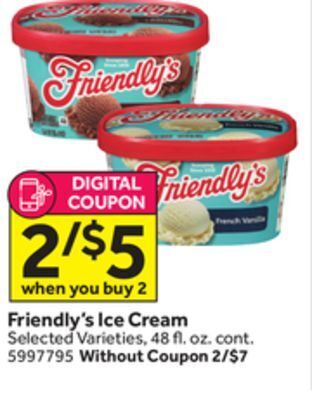 Stop&Shop Friendly's ice cream offer