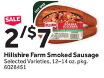 Stop&Shop Hillshire farm smoked sausage offer
