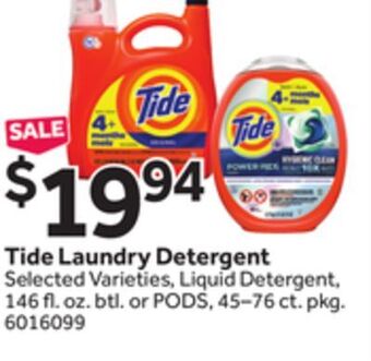 Stop&Shop Tide laundry detergent offer