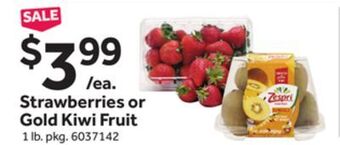 Stop&Shop Strawberries or gold kiwi fruit offer