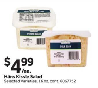 Stop&Shop Häns kissle salad offer