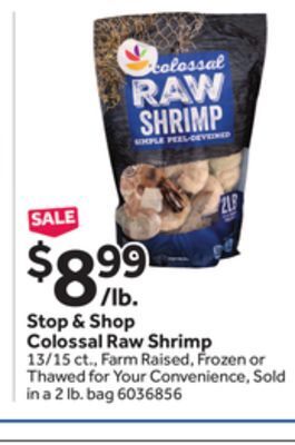 Stop&Shop Stop & shop colossal raw shrimp offer
