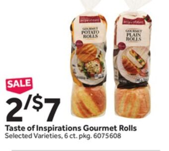 Stop&Shop Taste of inspirations gourmet rolls offer